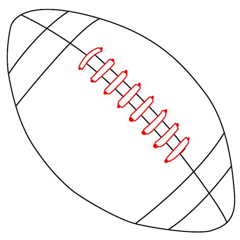 easy football to draw